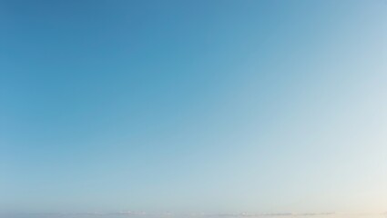 Beautiful blue sky with fluffy clouds and tranquil natural scenery