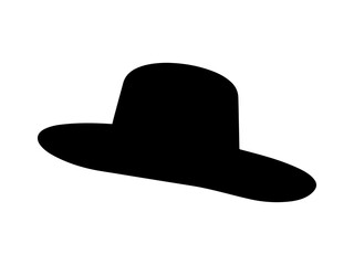 black hat vector illustration