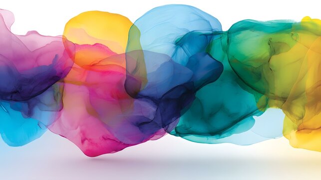 layered randomly with soft edges and vibrant color bursts