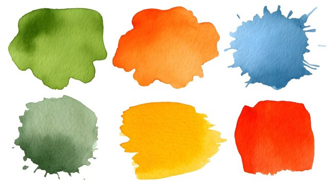 layered randomly with soft edges and vibrant color bursts