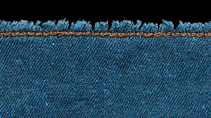 fabric texture with frayed edges and washed-out blue tones