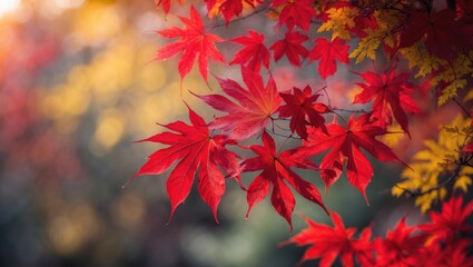 Colorful Liquidambar in Vermont's wilderness during autumn