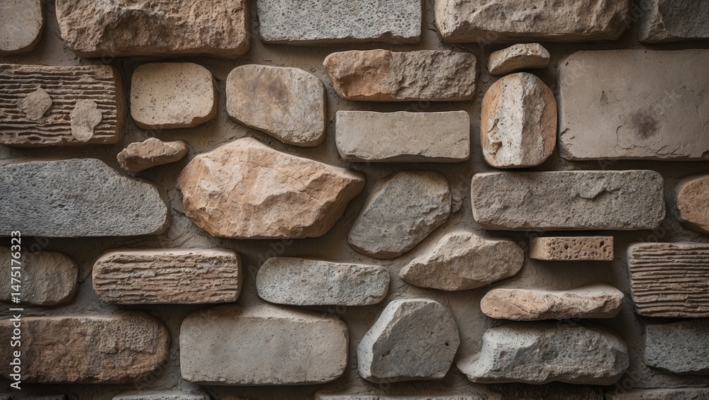 Aufkleber texture and pattern close-up of a weathered wall with historical architecture