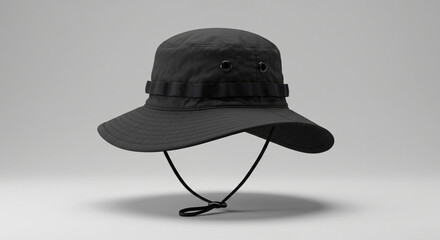 black hat on white background