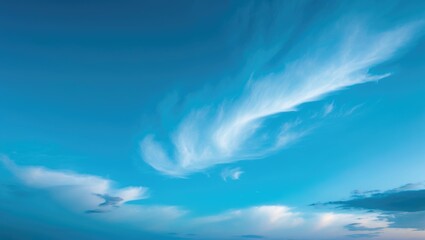 Stare at the sky to enjoy the bright blue, clouds, and morning wind in a fresh view