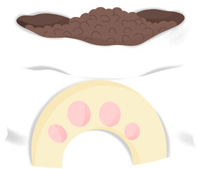 illustration pet food bag