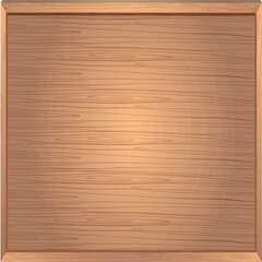 A square wooden frame with a light brown wood grain texture and beveled edges.