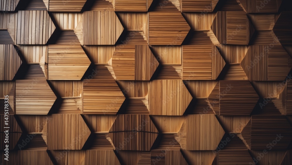 Poster bamboo surface featuring basketry pattern on container