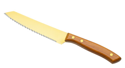 Isolated Serrated Bread Knife