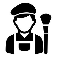 Makeup artist icon on white background vector
Movie vector icon