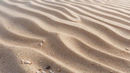 Fototapeta premium Detailed image of granular sand and shell fragments on the coast