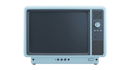 Isolated Retro Television Set
