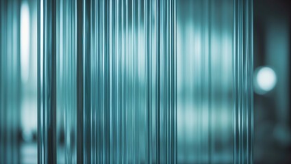 Abstract background featuring translucent glass panels with vertical lines and industrial texture