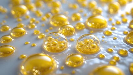 Detailed Microscopic Image of Yellow Fat akin to Obesity Cells