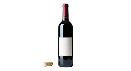 Isolated Red Wine Bottle