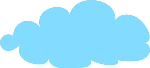 Puffy light blue cloud for kids