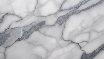 Fototapeta premium Digital wall and floor tile design with glossy white marble texture and grey streaks