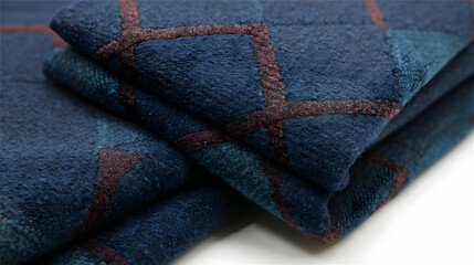 fabric with diagonal folds and random fiber detail