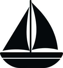 boat sail icon vector illustration