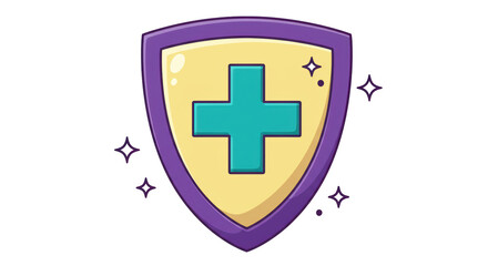 Isolated Shield with Cross