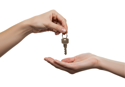 Handing Over Keys: Real Estate, Home Sale, New Home