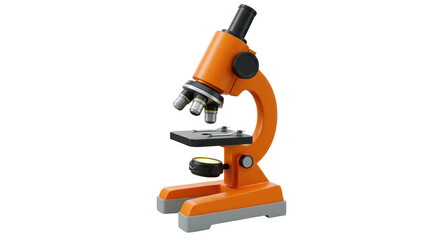 Isolated Orange Microscope