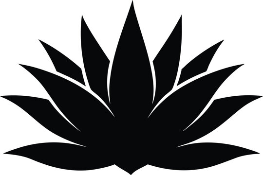 recommend clip art: Agave plant silhouette vector, aloe vera silhouette, aloe vera icon