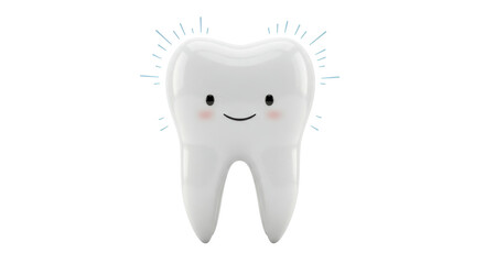 Isolated Cartoon Tooth