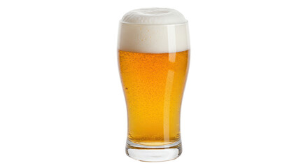 Isolated Glass of Beer with Foam
