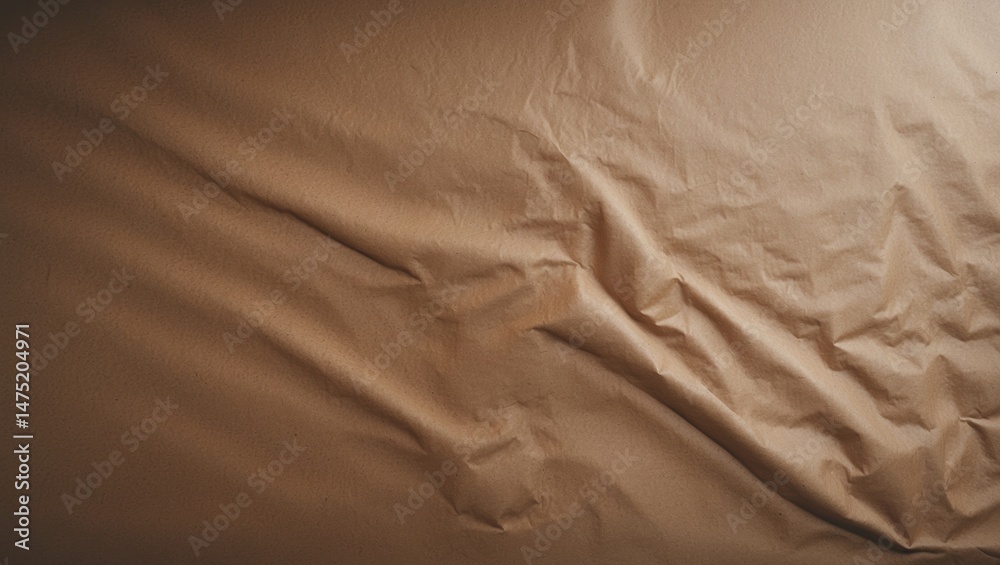 Poster brown recycled paper textured backdrop with abstract style