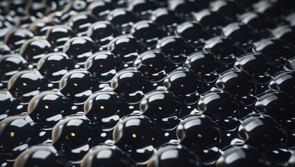 Obraz premium Plastic bubble wrap in black and white with textured background