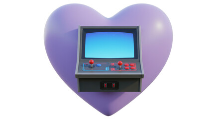 Isolated Arcade game heart