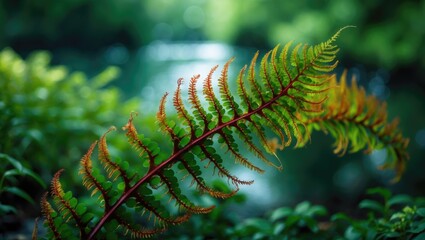 Nature's Golden Section: Fern and Its Series
