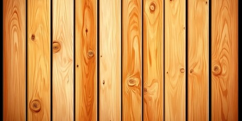 Naklejka premium Light brown wooden planks forming a wall