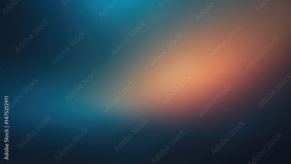 Aufkleber Abstract chromatic background. Dark shimmer. Diffused brightness. Blurry features. Gradient merge. Up-to-date design template.