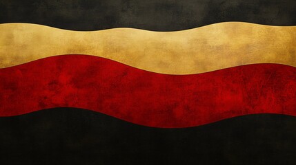 Naklejka premium German Unity Day Banner Celebrating Unity in Germany Event Bright Colors Adorn