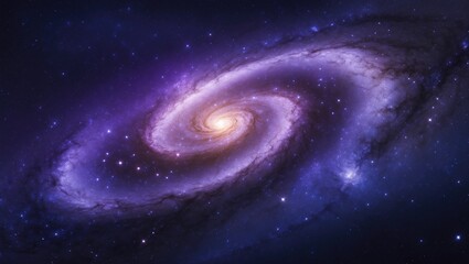 Fototapeta premium High-resolution photograph of a remote galaxy within the universe