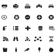 icons set of different icons 