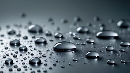 Detailed image of dew and liquid droplets on vertical wallpaper with water theme