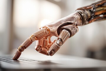 A businessman's use of a computer to apply AI in daily business and life is a concept that combines AI and s, driving Digital Transformation, the Internet of Things, and  market