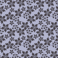 Beautiful seamless floral pattern . Flower vector illustration. Field of flowers
