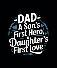 Naklejka premium Father's Day T-shirt Design