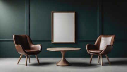 Current desk paired with wall scenery