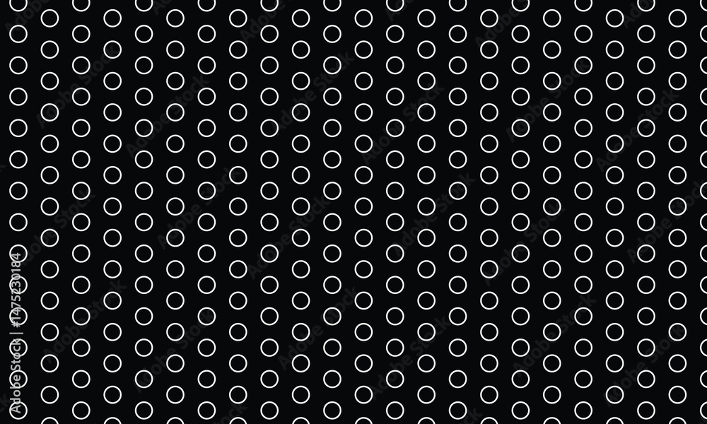 Poster abstract white outline dot pattern on dark.