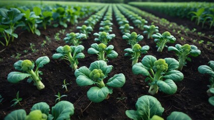 Summer scene showcasing vegetative plant growth from an overhead perspective