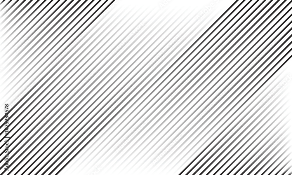 Aufkleber abstract black white gradient diagonal line pattern.