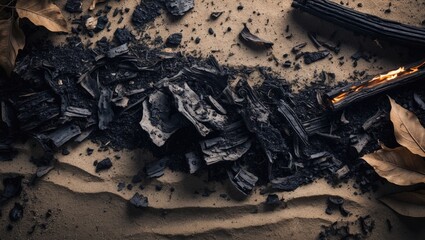 Fototapeta premium Abstract Sand and Ash Surface Texture for Construction and Architecture Backdrop