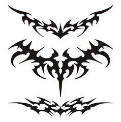 Modern Tribal Border and Tatto Set