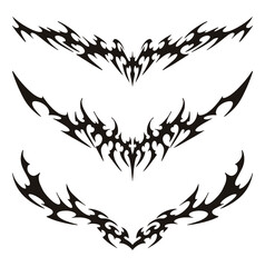 Modern Tribal Border and Tatto Set
