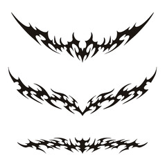 Modern Tribal Border and Tatto Set